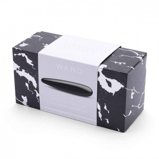 Массажер Le Wand Crystal Wand из черного обсидиана - Le Wand