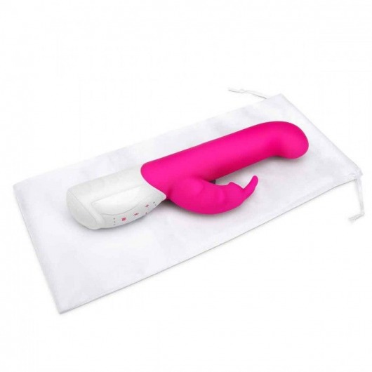 Розовый вибромассажер для G-точки Come hither G-Spot Rabbit - 24,5 см. - Rabbit Essentials