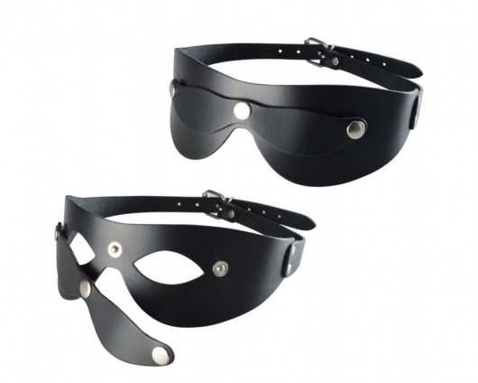 Черная кожаная маска  Новичок - Sitabella - купить с доставкой в Новокузнецке