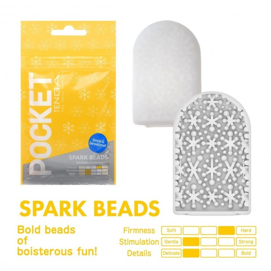 Карманный мастурбатор Spark Beads - Tenga - в Новокузнецке купить с доставкой