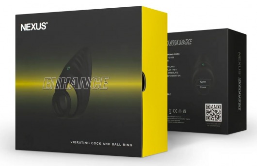 Черное эрекционное виброкольцо Nexus Enhance - Nexus Range - в Новокузнецке купить с доставкой