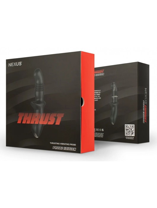 Черный вибромассажер простаты Nexus Thrust с возвратно-поступательными движениями - Nexus Range - в Новокузнецке купить с доставкой