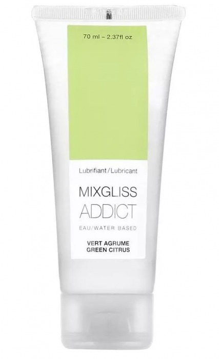 Смазка на водной основе Mixgliss Addict с ароматом цитруса - 70 мл. - Mixgliss - купить с доставкой в Новокузнецке