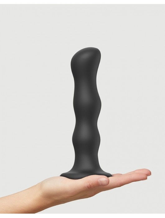 Черная насадка Strap-On-Me Dildo Geisha Balls size XL - Strap-on-me - купить с доставкой в Новокузнецке