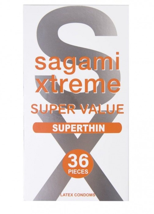 Ультратонкие презервативы Sagami Xtreme Superthin - 36 шт. - Sagami - купить с доставкой в Новокузнецке