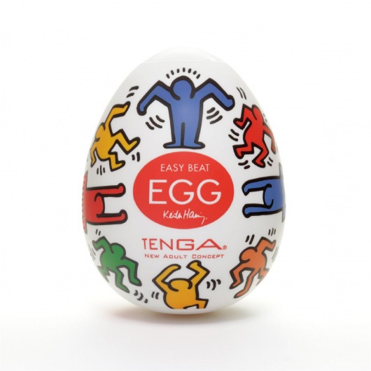 Мастурбатор-яйцо Keith Haring EGG DANCE - Tenga - в Новокузнецке купить с доставкой