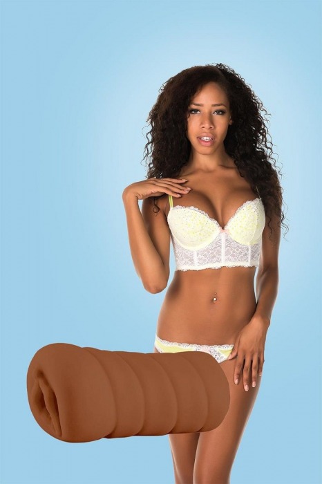 Коричневый мастурбатор-вагина BRIANNA - Dream Toys - в Новокузнецке купить с доставкой