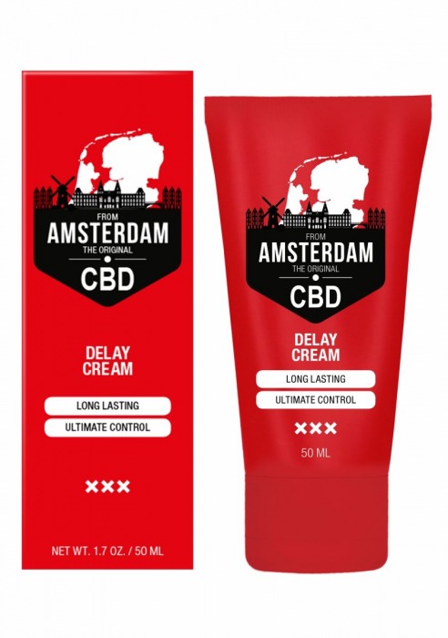 Крем-пролонгатор CBD from Amsterdam Delay Cream - 50 мл. - Shots Media BV - купить с доставкой в Новокузнецке