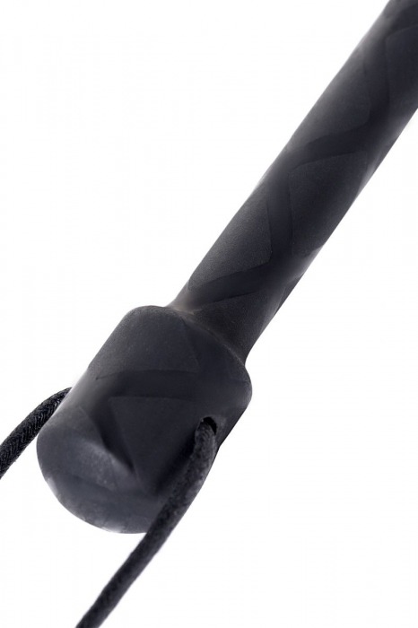 Чёрный стек с совой на кожаном наконечнике - 24 см. - ToyFa - купить с доставкой в Новокузнецке