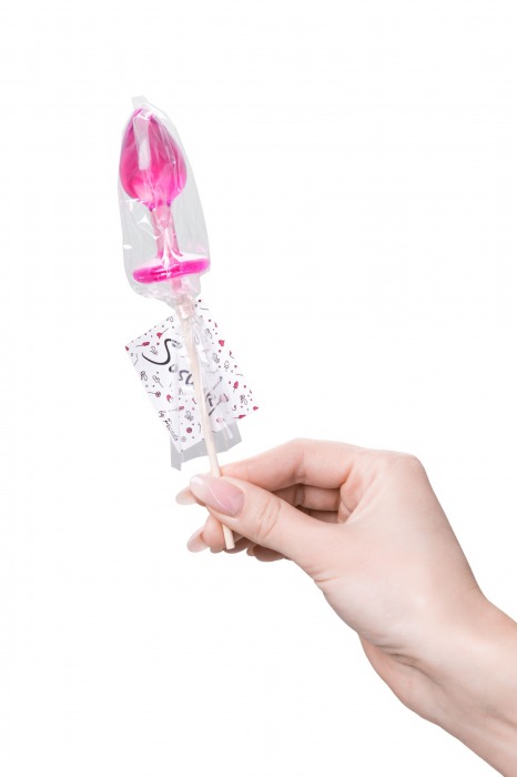 Розовый леденец  в форме анальной втулки со вкусом айриш крим - 29 гр. - Sosuчki - купить с доставкой в Новокузнецке