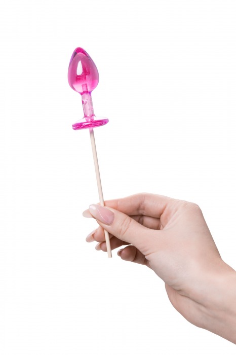 Розовый леденец  в форме анальной втулки со вкусом айриш крим - 29 гр. - Sosuчki - купить с доставкой в Новокузнецке