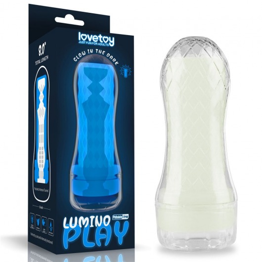 Светящийся в темноте мастурбатор Lumino Play Masturbator Pocketed - Lovetoy - в Новокузнецке купить с доставкой