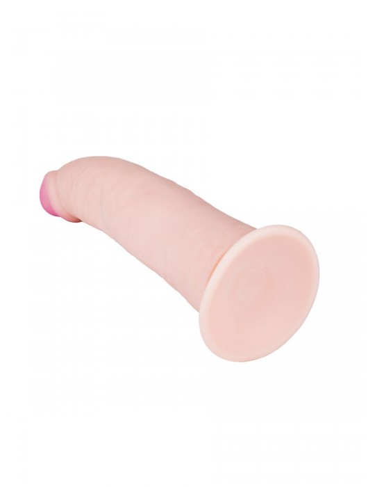 Фаллоимитатор на присоске ART-Style с загнутой головкой - 19,5 см. - Art-Style