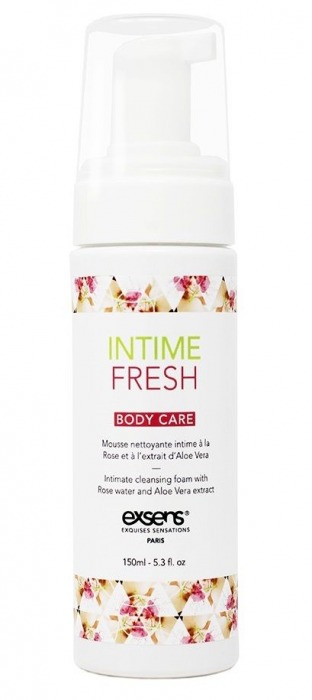 Органическая интимная очищающая пенка Intime Fresh - 150 мл. - Exsens - купить с доставкой в Новокузнецке Органическая интимная очищающая пенка Intime Fresh - 150 мл. - Exsens - купить с доставкой в Новокузнецке