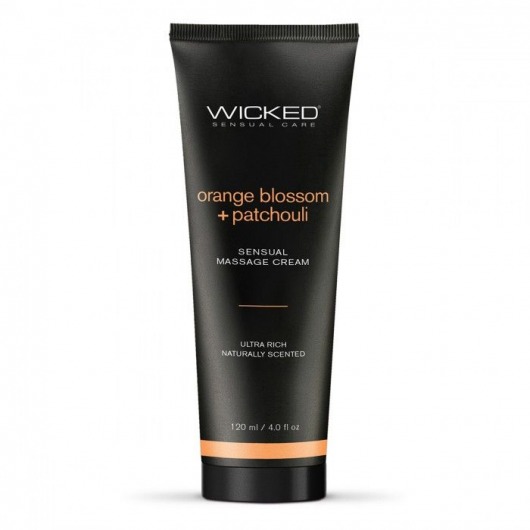 Массажный легкий крем WICKED Orange Blossom plus Patchouli - 120 мл. - Wicked - купить с доставкой в Новокузнецке