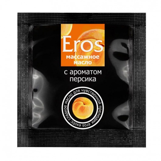 Саше массажного масла Eros exotic с ароматом персика - 4 гр. - Биоритм - купить с доставкой в Новокузнецке