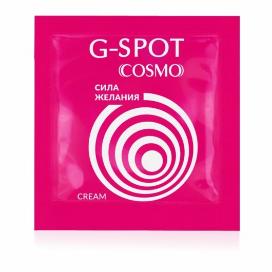 Стимулирующий интимный крем для женщин Cosmo G-spot - 2 гр. - Биоритм - купить с доставкой в Новокузнецке