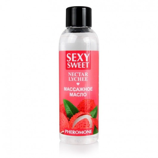 Массажное масло Sexy Sweet Nectar Lychee с феромонами и ароматом личи - 75 мл. - Биоритм - купить с доставкой в Новокузнецке