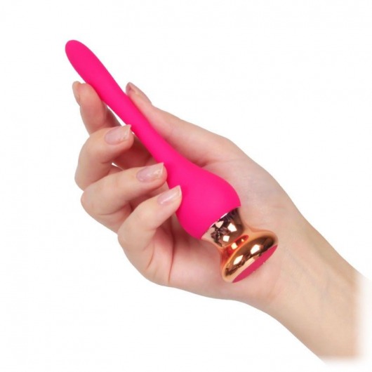 Розовый вибромассажер Nipple Vibrator - 14,5 см. - I-MOON