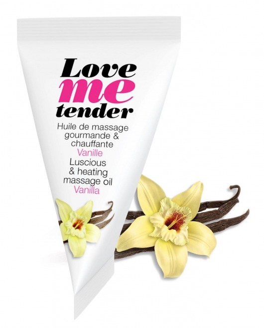 Съедобное согревающее массажное масло Love Me Tender Vanilla с ароматом ванили - 10 мл. - Love to Love - купить с доставкой в Новокузнецке