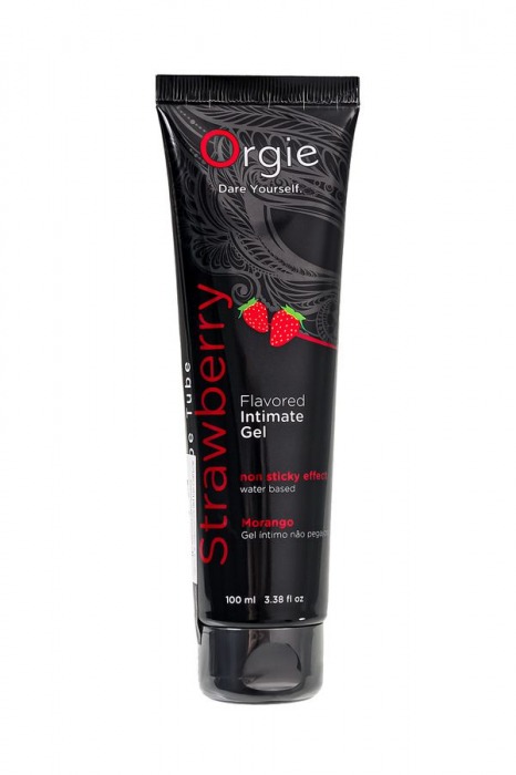 Интимный гель на водной основе Lube Tube Strawberry с клубничным вкусом - 100 мл. - ORGIE - купить с доставкой в Новокузнецке