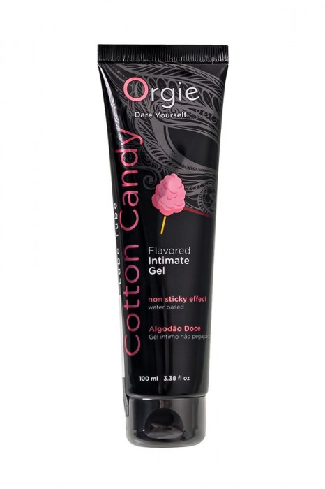 Интимный гель на водной осное Lube Tube Cotton Candy со вкусом сахарной ваты - 100 мл. - ORGIE - купить с доставкой в Новокузнецке