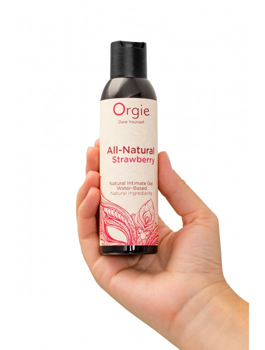 Интимный гель на водной основе All-Natural Strawberry с ароматом клубники - 150 мл. - ORGIE - купить с доставкой в Новокузнецке