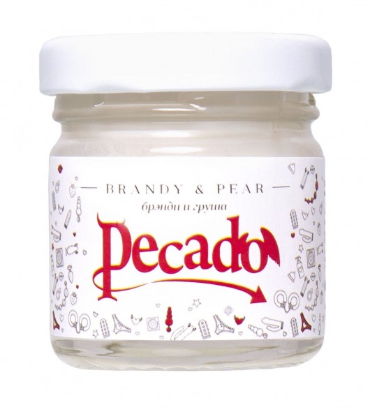 Массажная свеча Brandy   Pear - 35 мл. - Pecado - купить с доставкой в Новокузнецке