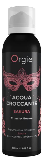 Хрустящая пенка для массажа Orgie Acqua Croccante Sakura с ароматом сакуры - 150 мл. - ORGIE - купить с доставкой в Новокузнецке