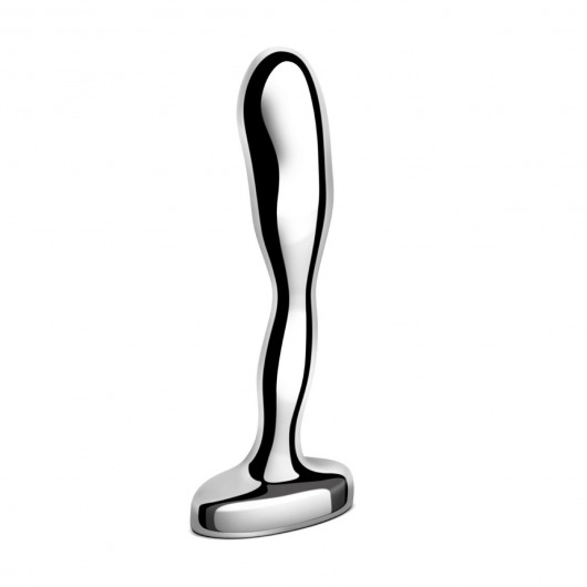 Стальной стимулятор простаты Stainless Steel Prostate Plug - 11,5 см. - b-Vibe - в Новокузнецке купить с доставкой