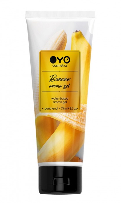 Лубрикант на водной основе OYO Aroma Gel Banana с ароматом банана - 75 мл. - OYO - купить с доставкой в Новокузнецке