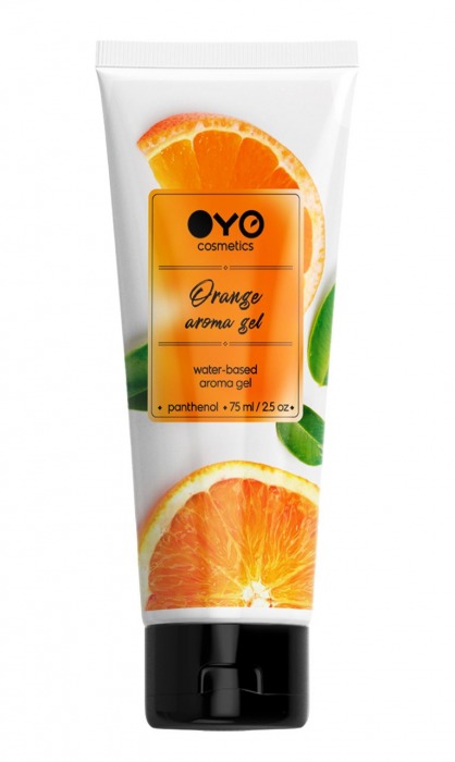 Лубрикант на водной основе OYO Aroma Gel Orange с ароматом апельсина - 75 мл. - OYO - купить с доставкой в Новокузнецке