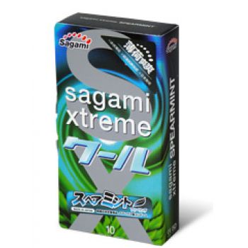 Презервативы Sagami Xtreme Mint с ароматом мяты - 10 шт. - Sagami - купить с доставкой в Новокузнецке