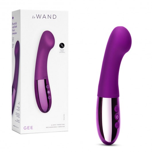 Фиолетовый вибростимулятор для G-точки Gee - 16,6 см. - Le Wand