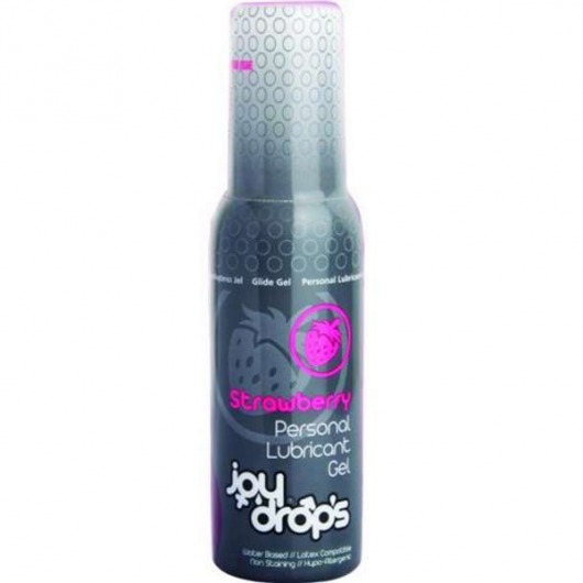 Смазка на водной основе со вкусом клубники JoyDrops Strawberry - 100 мл. - JoyDrops - купить с доставкой в Новокузнецке