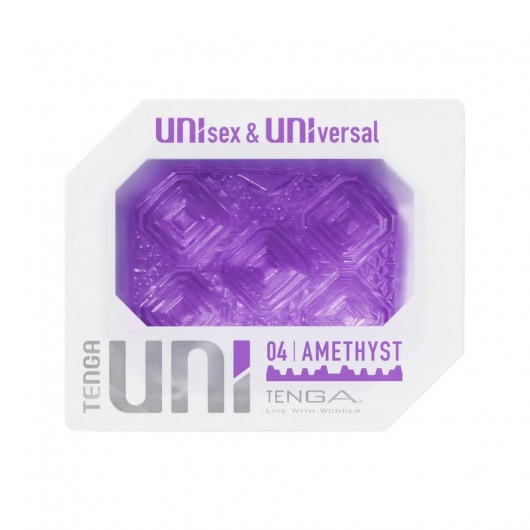 Фиолетовый мастурбатор-стимулятор Tenga Uni Amethyst - Tenga - в Новокузнецке купить с доставкой