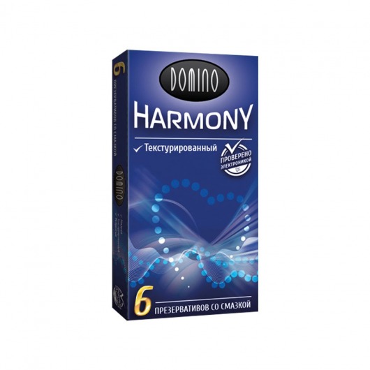 Текстурированные презервативы Domino Harmony - 6 шт. - Domino - купить с доставкой в Новокузнецке