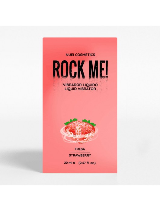 Жидкий вибратор Nuei Rock Me! с ароматом клубники - 20 мл. - Nuei cosmetics - купить с доставкой в Новокузнецке