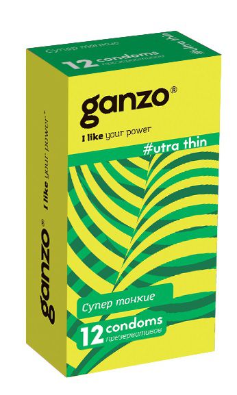 Ультратонкие презервативы Ganzo Ultra thin - 12 шт. - Ganzo - купить с доставкой в Новокузнецке