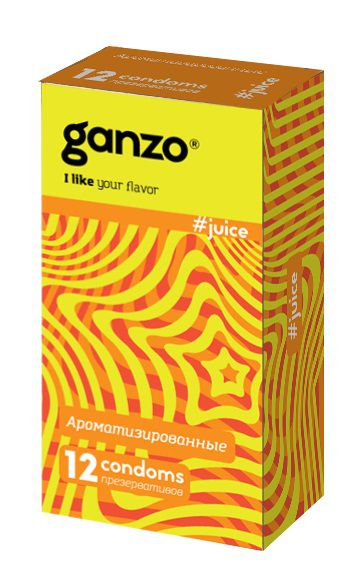 Ароматизированные презервативы Ganzo Juice - 12 шт. - Ganzo - купить с доставкой в Новокузнецке