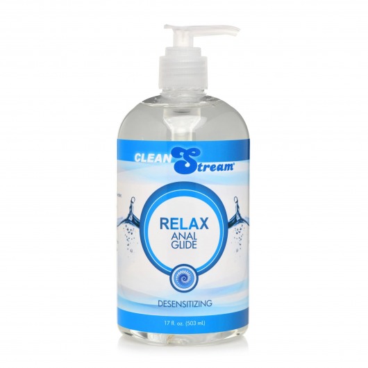 Анальный лубрикант на водной основе Relax Desensitizing Anal Lube - 503 мл. - XR Brands - купить с доставкой в Новокузнецке