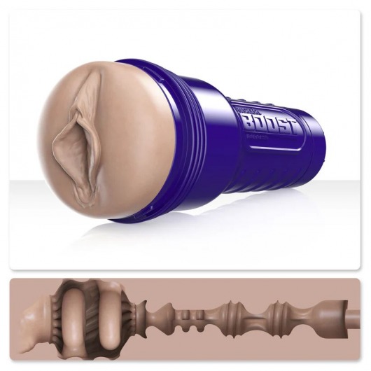 Телесный мастурбатор-вагина Fleshlight Boost Bang - Fleshlight - в Новокузнецке купить с доставкой