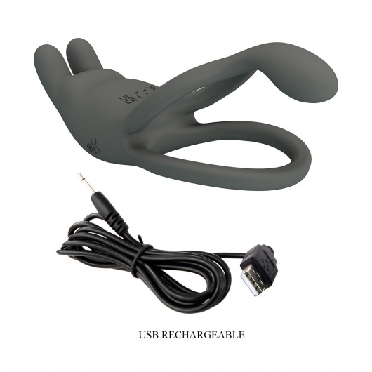 Серое эрекционное виброкольцо Dwayne - Baile - в Новокузнецке купить с доставкой