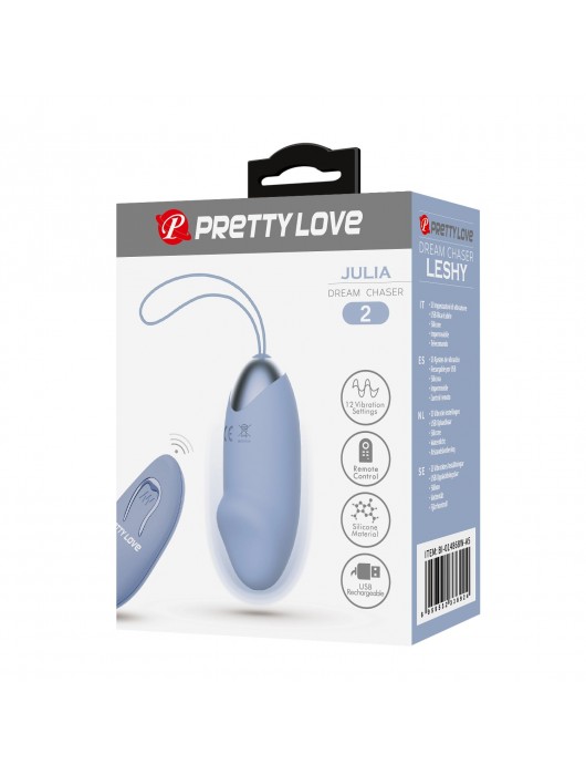 Голубое виброяйцо Julia с пультом ДУ - Baile
