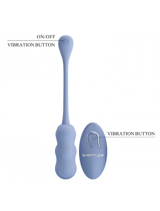 Голубое виброяйцо Leshy с пультом ДУ - Baile