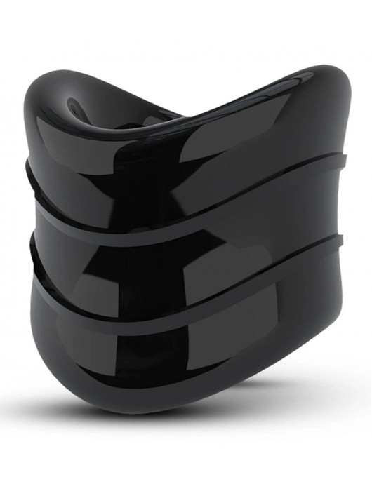 Черное эрекционное кольцо на мошонку Beef Ball Stretcher Snug X Long - Blush Novelties - в Новокузнецке купить с доставкой