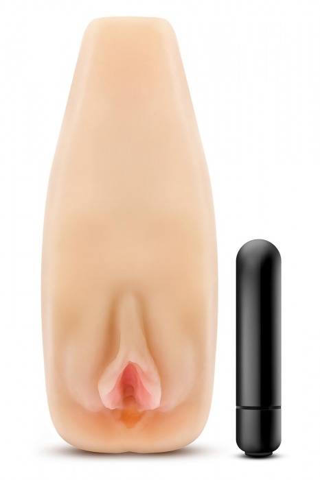Мастурбатор-вагина с вибрацией Soft   Wet Natasha Realistic Beige Masturbator - Blush Novelties - в Новокузнецке купить с доставкой