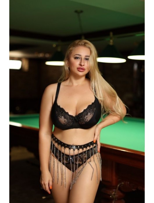 Черно-серебристая портупея-юбка plus size с цепочками - БДСМ Арсенал - купить с доставкой в Новокузнецке
