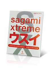 Ультратонкий презерватив Sagami Xtreme SUPERTHIN - 1 шт. - Sagami - купить с доставкой в Новокузнецке