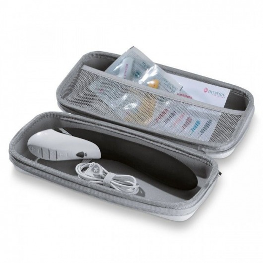 Вибратор с электростимуляцией Sizzling Simon Black Edition - 27 см. - MyStim - купить с доставкой в Новокузнецке